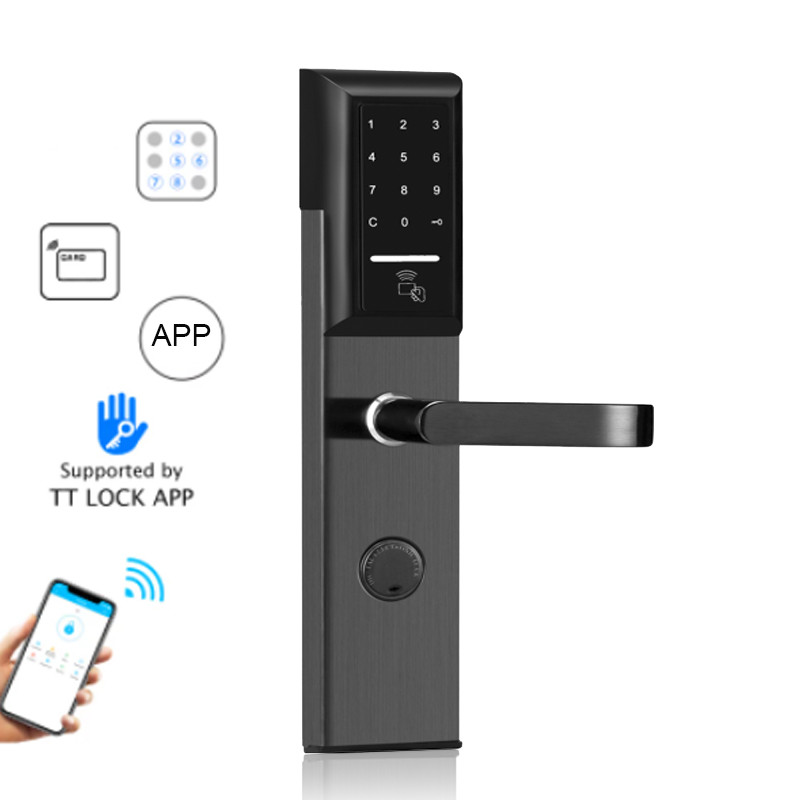 قفل الکترونیکی امنیتی آپارتمان آلیاژ روی 35-50 میلی متر باز کردن کارت برنامه