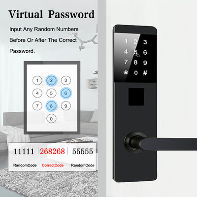 قفل آلومینیوم آلیاژ TTlock Password قفل درب هوشمند الکترونیکی برای آپارتمان دفتر خانگی
