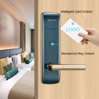 قفل درب زنک آلیاژ سیاه رنگ هوشمند کلید کارت برای هتل هتل Airbnb