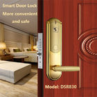 سیستم قفل درب کارت هتل نقره ای 4AA 4.8V قفل هوشمند برای درب چوبی