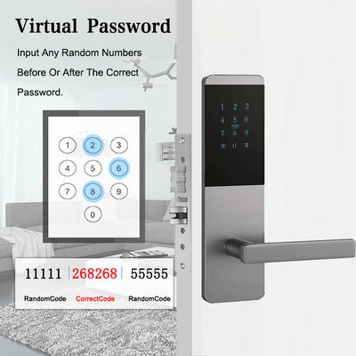 4 در 1 آپارتمان آلومینیوم آلیاژ هوشمند TTlock قفل درب با صفحه کلید لمسی