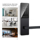 قفل درب صفحه کلید وای فای سیاه FCC CE ROHS BLE برای آپارتمان خانه