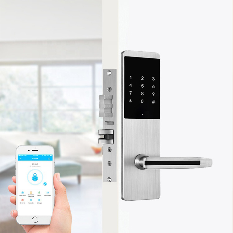 امنیت بلوتوث کلیدواژه هوشمند قفل درب TTlock App قفل درب برای آپارتمان دفتر خانگی
