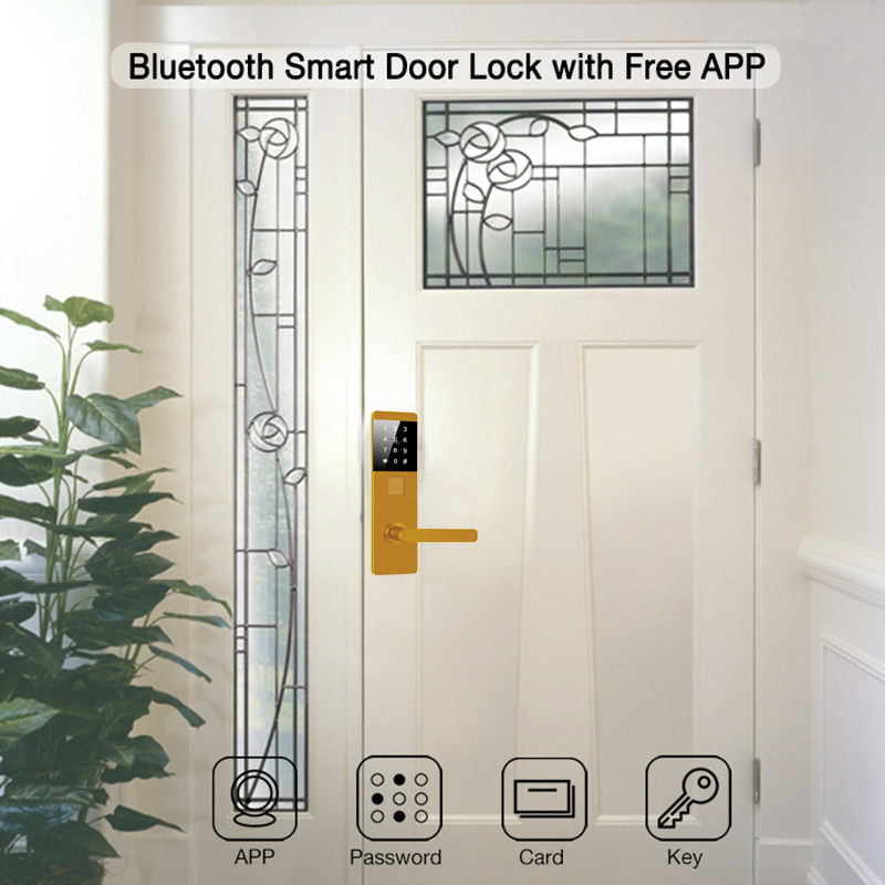 قفل آلومینیوم آلیاژ TTlock Password قفل درب هوشمند الکترونیکی برای آپارتمان دفتر خانگی