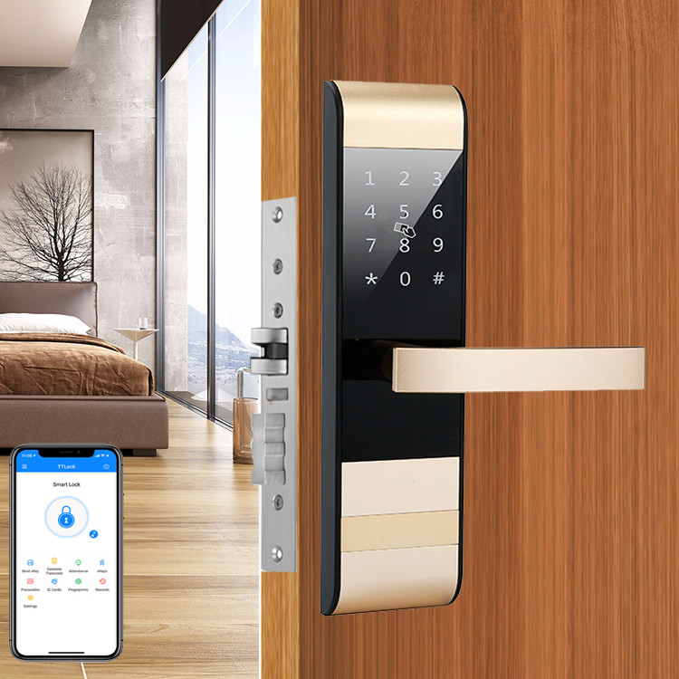قفل دیجیتال الکترونیکی Cerradura TTlock قفل درب اتوماتیک برای آپارتمان