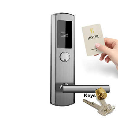 SUS304 سیستم قفل هتل RFID هوشمند دستگیره کارت کلید الکترونیکی درب